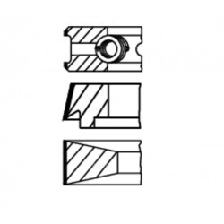 007RS001050N0 MAHLE Кольца поршневые к-т  IVECO (2996143)