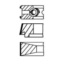 00968N0 MAHLE Кольца поршневые IVECO 2991781